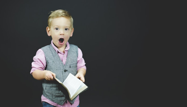 Child singing and dancing